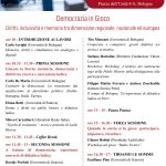 Convegno “Democrazia in Gioco. Diritti, inclusività e memoria tra dimensione regionale, nazionale ed europea”