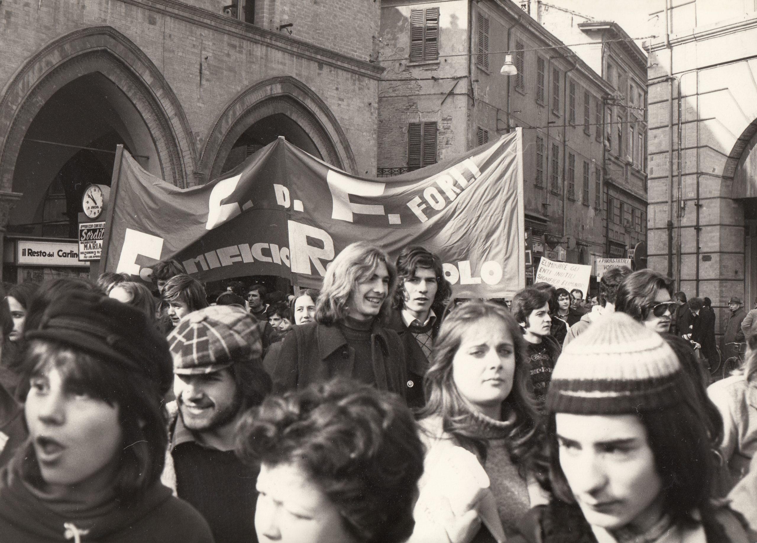 Fig. 3. Manifestazione studenti e operai (Foto M. Minisci).